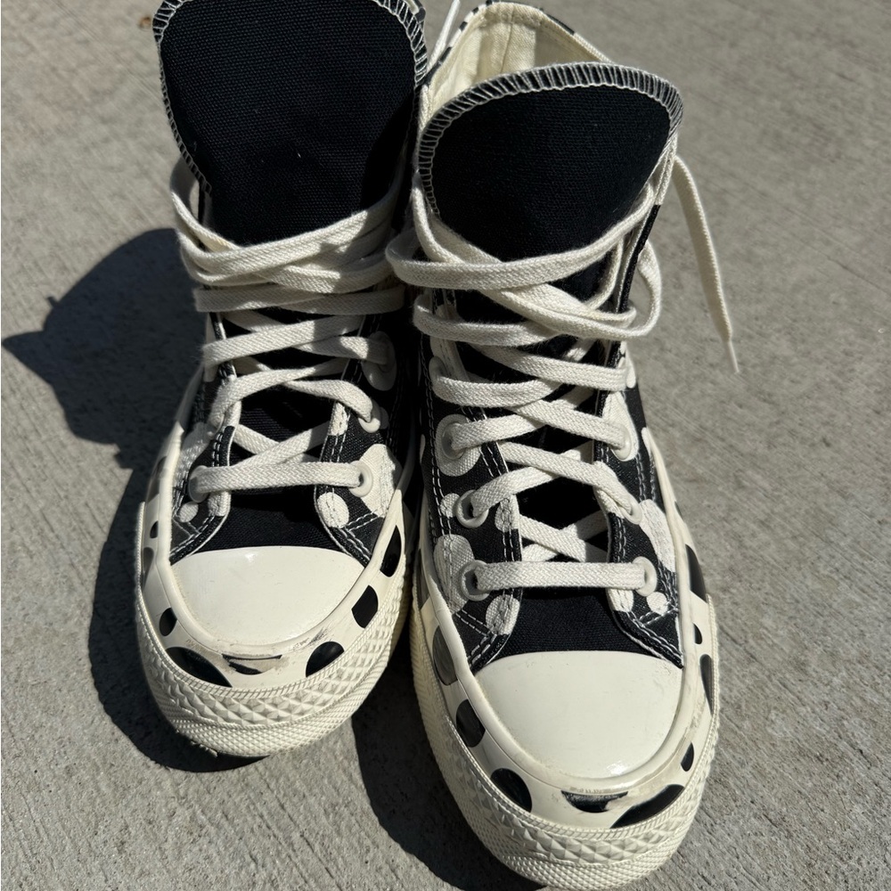 Converse Women’s Chuck 70 High Top shoes Polka Dot Size 7 Lace Up - Picture 2 of 9